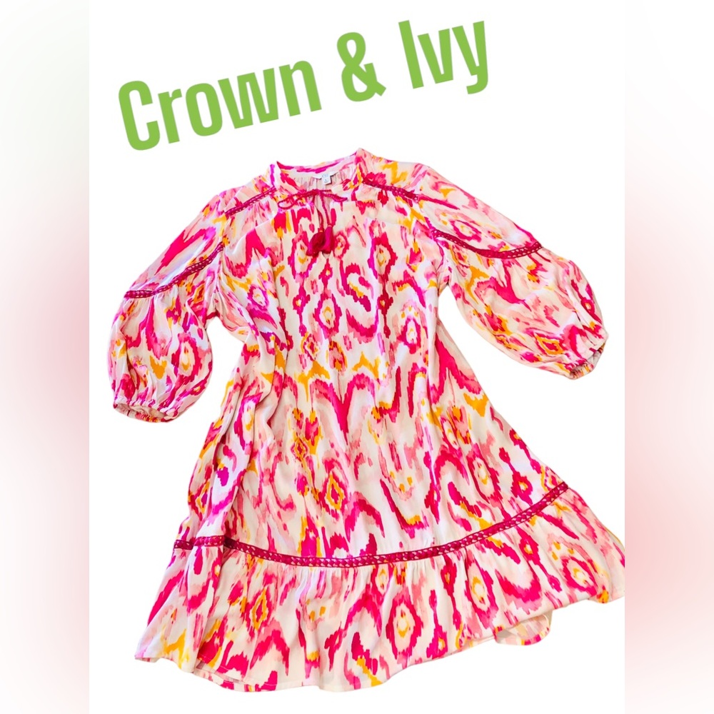 EUC Sz L Crown & Ivy Dress